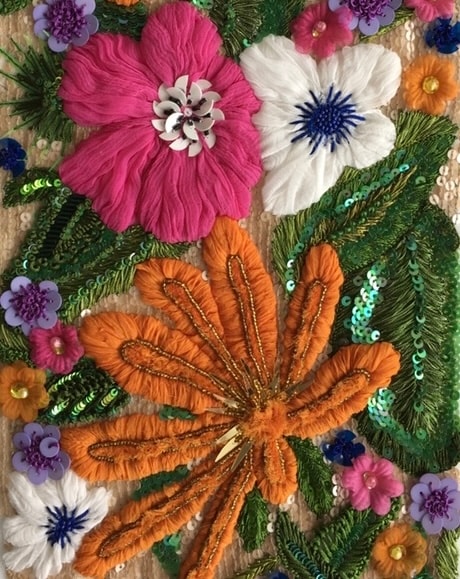 Botanical Narratives embroidery study 1